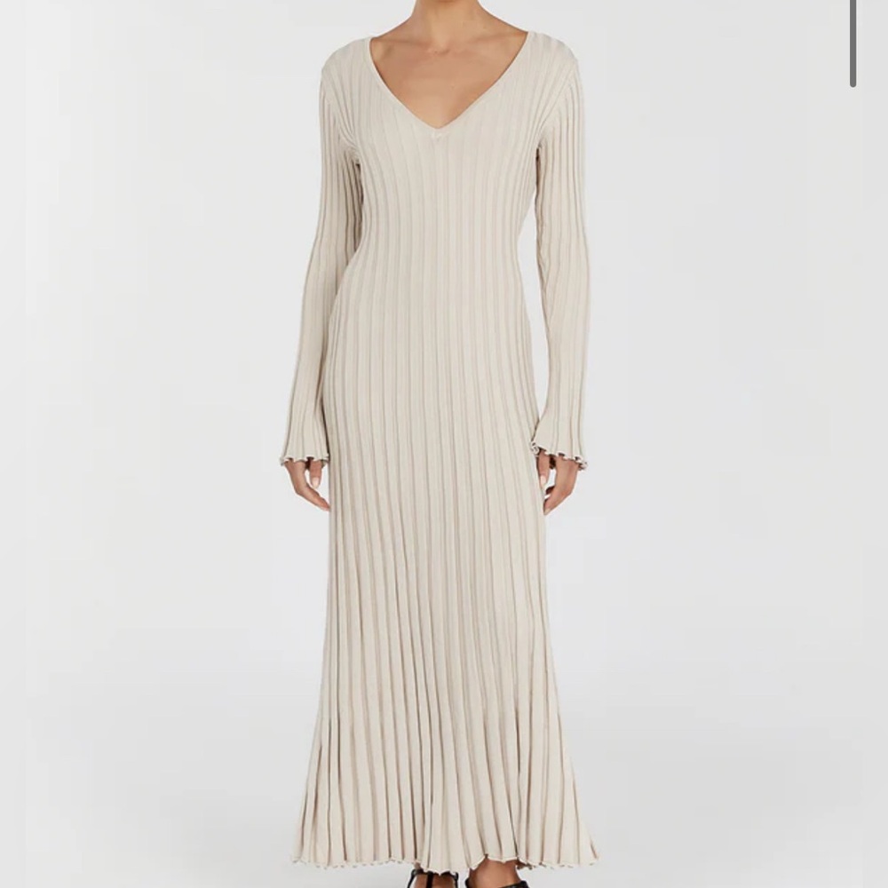 (NWOT) DISSH REIGN STONE SLEEVED KNIT MAXI DRESS - Size XXL